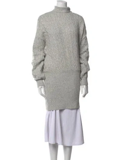 Pre-owned Retroféte Mock Neck Sweater In Gray