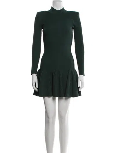 Pre-owned Retroféte Mock Neck Sweater In Green
