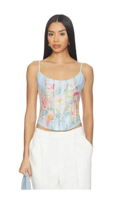 Retroféte Moxie Top In Blue