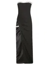Retroféte Nadia Dress In Black/silver