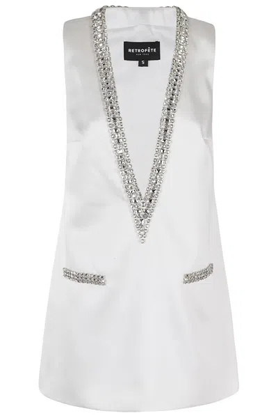 Retroféte Nancie Dress In Wht White