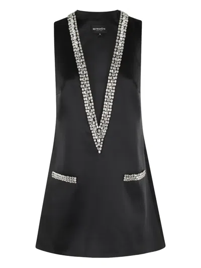 Retroféte Nancie Embellished Mini Dress In Black