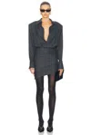 Retroféte Narine Dress In Charcoal