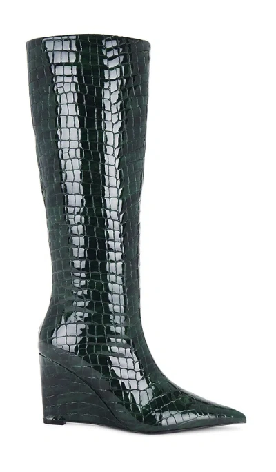 Retroféte Natassa Wedge Boot In Pine Croco