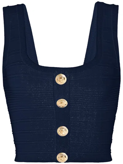 Retroféte Nella Top In Blue