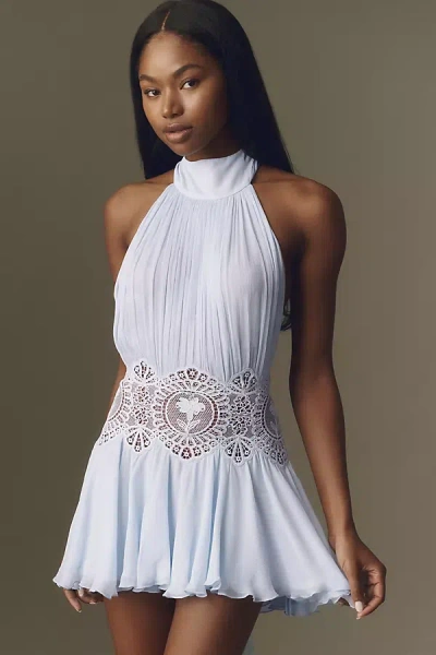 Retroféte Nirvana Mini Dress In Blue