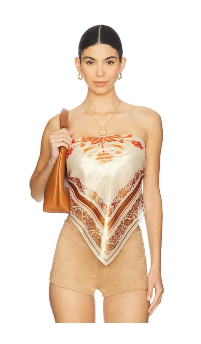 Retroféte Noelle Top In Brown
