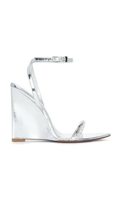 Retroféte Nola Wedge Sandal In Silver