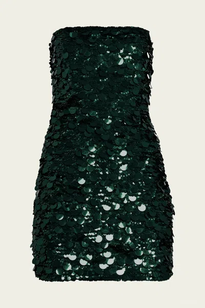 Retroféte Nolia Sequin Mini Dress In Pine