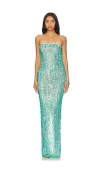 Retroféte Nulla Dress In Miami Mint