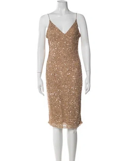 Pre-owned Retroféte Nylon Knee-length Dress In Neutral