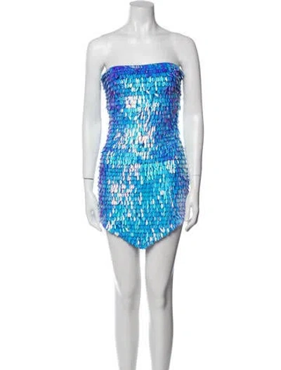 Pre-owned Retroféte Nylon Mini Dress In Pink