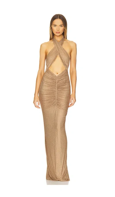 Retroféte Oakley Mesh Embellished Dress