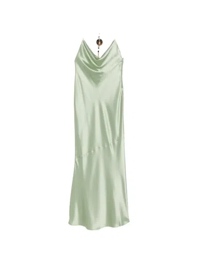 Retroféte Odalis Bead-embellished Cowl-neck Maxi Dress In Animal Print
