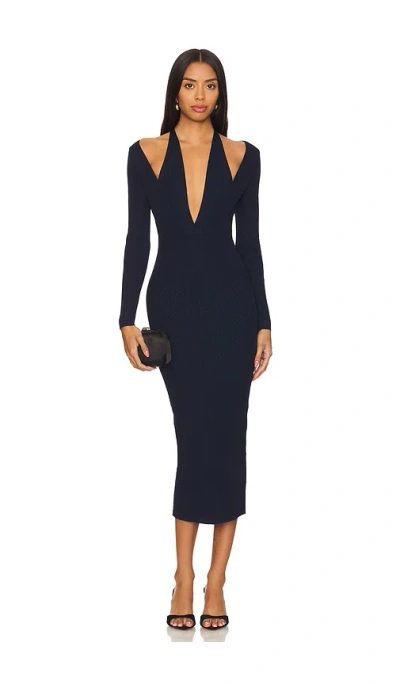 Retroféte Odelia Dress In Metallic Ink