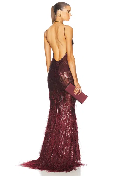 Retroféte Odessa Dress In Cabernet