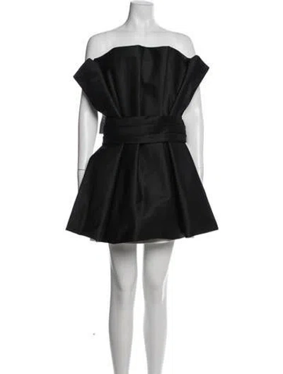 Pre-owned Retroféte Off-the-shoulder Mini Dress In Blue
