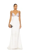 Retroféte Oline Embroidered Dress In White