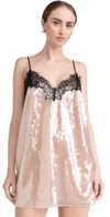 Retroféte Olive Sequin Dress Cream In Beige