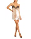 Retroféte Olive Sequin Dress Cream In Cream