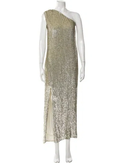 Pre-owned Retroféte One-shoulder Long Dress In Neutral