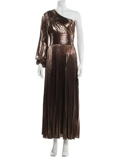 Pre-owned Retroféte One-shoulder Long Dress In Silver