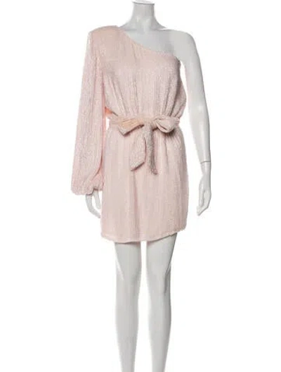 Pre-owned Retroféte One-shoulder Mini Dress W/ Tags In Pink