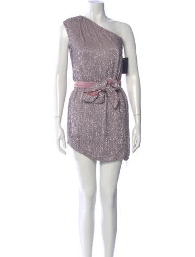 Pre-owned Retroféte One-shoulder Mini Dress W/ Tags In Pink