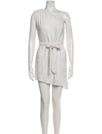 Pre-owned Retroféte One-shoulder Mini Dress W/ Tags In White