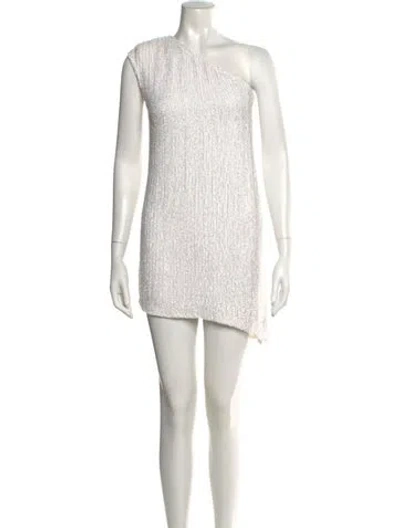 Pre-owned Retroféte One-shoulder Mini Dress W/ Tags In White