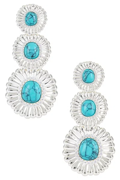 Retroféte Orabella Earring In Turquoise/silver