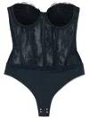Retroféte Otto Lace Bodysuit In Blau