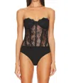 Retroféte Otto Lace Bodysuit In Black