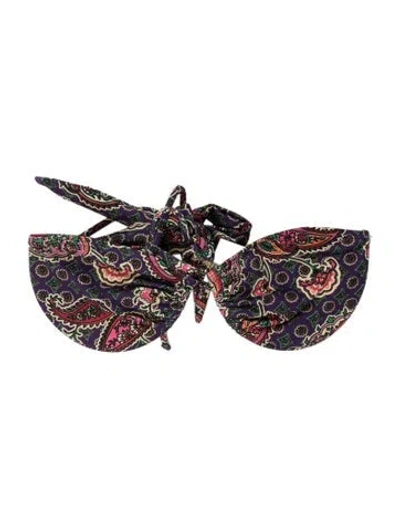 Pre-owned Retroféte Paisley Print Top In Purple
