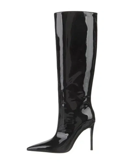 Pre-owned Retroféte Patent Leather Boots In Black