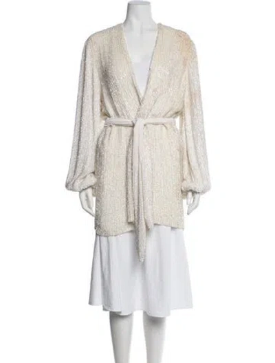 Pre-owned Retroféte Patterned Evening Jacket In Neutral