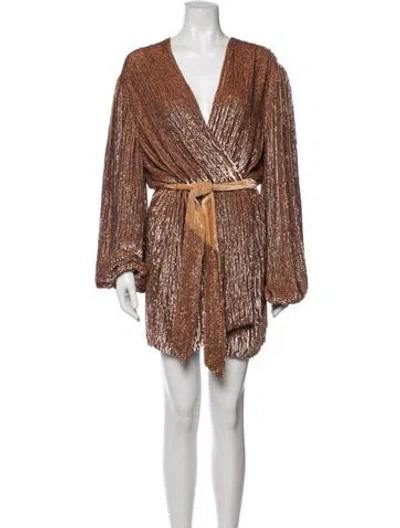 Pre-owned Retroféte Patterned Evening Jacket In Orange