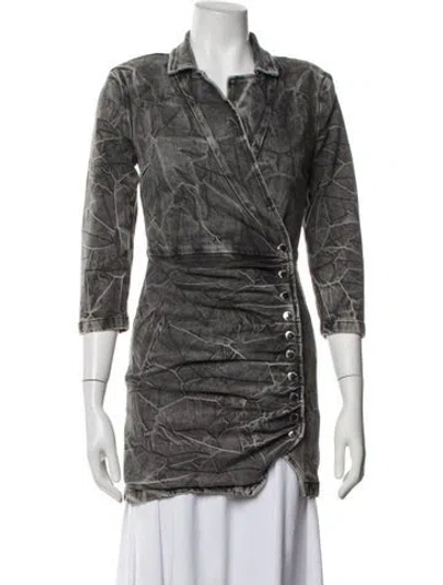 Pre-owned Retroféte Patterned Jacket In Grey