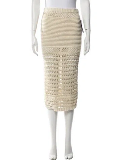 Pre-owned Retroféte Patterned Midi Length Skirt W/ Tags In Neutrals