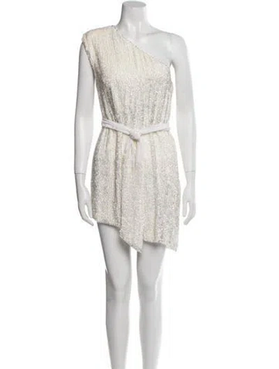 Pre-owned Retroféte Patterned Mini Dress In Neutral