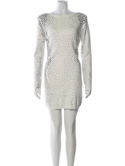 Pre-owned Retroféte Patterned Mini Dress In Neutral