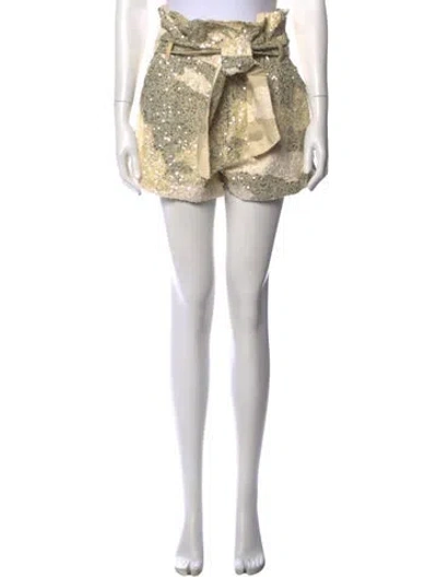 Pre-owned Retroféte Patterned Mini Shorts In Neutrals