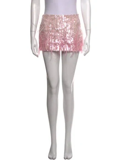 Pre-owned Retroféte Patterned Mini Skirt In Black