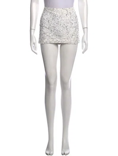 Pre-owned Retroféte Patterned Mini Skirt In Black