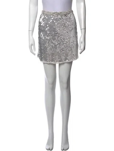 Pre-owned Retroféte Patterned Mini Skirt In Metallic