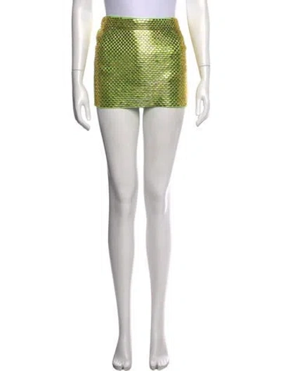Pre-owned Retroféte Patterned Mini Skirt In Neutral