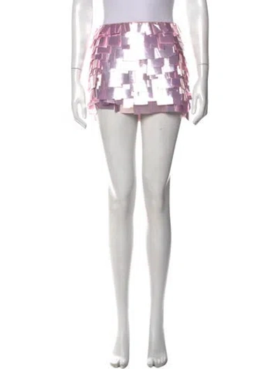 Pre-owned Retroféte Patterned Mini Skirt In Neutral