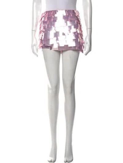Pre-owned Retroféte Patterned Mini Skirt In Neutral