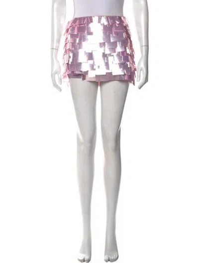 Pre-owned Retroféte Patterned Mini Skirt In Neutral
