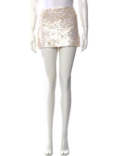 Pre-owned Retroféte Patterned Mini Skirt In Neutral